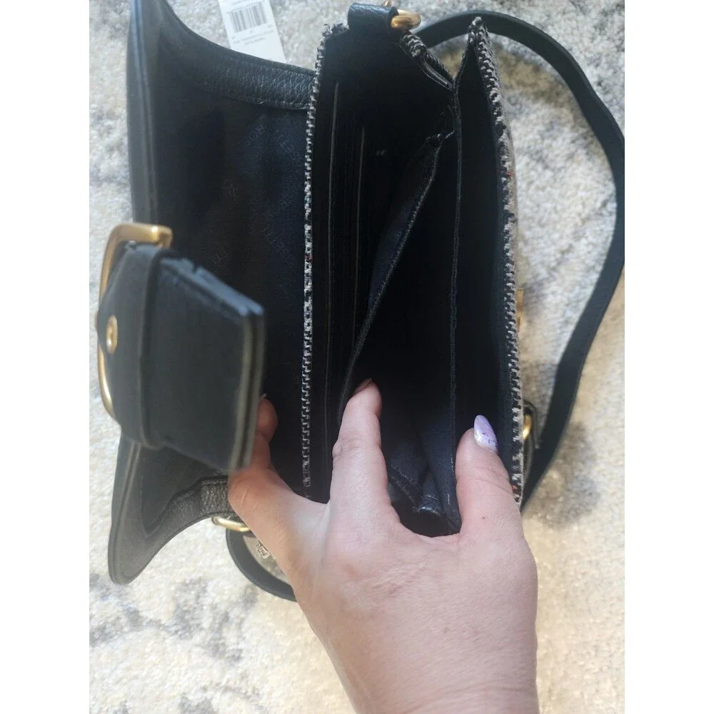 NEW Rosetti HUDSON Plaid Crossbody Bag Buckle Inner Pockets Women - Picture 5 of 5